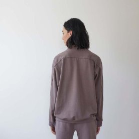 Popover Sweatshirt in Mushroom Organic Cotton | The Collaborative Store