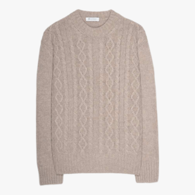 Amos Recycled Wool Sweater in Sand | The Collaborative Store