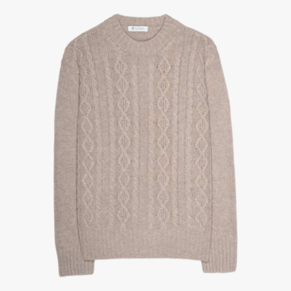 Amos Recycled Wool Sweater in Sand | The Collaborative Store