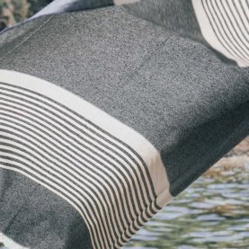 Levante Striped Recycled Cotton Throw | The Collaborative Store