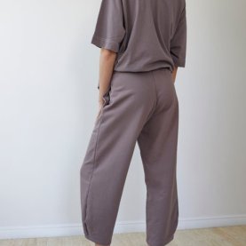 Easy Pants in Mushroom Organic Cotton | The Collaborative Store