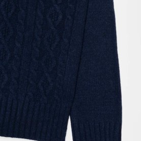 Amos Recycled Wool Sweater in Navy | The Collaborative Store