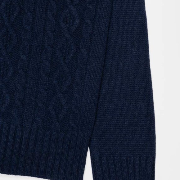 Amos Recycled Wool Sweater in Navy | The Collaborative Store