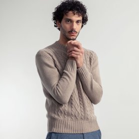 Amos Recycled Wool Sweater in Sand | The Collaborative Store