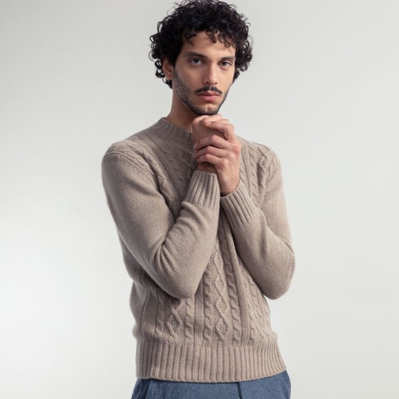 Amos Recycled Wool Sweater in Sand | The Collaborative Store