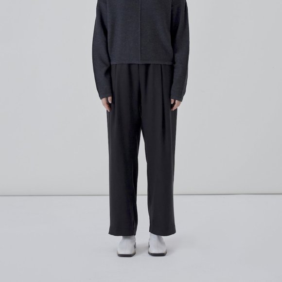 Perry Wide Leg Trousers in Black Tencel | The Collaborative Store