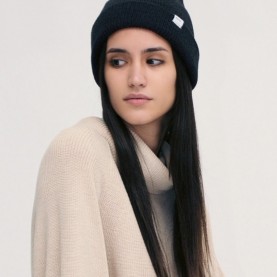 Fine Merino Ribbed Beanie Hat | The Collaborative Store