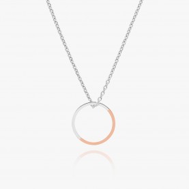 Two-Tone Circle Necklace | The Collaborative Store