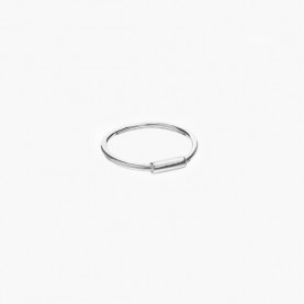 Silver Tube Midi Ring | The Collaborative Store