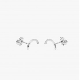 Silver Mini Arc Stud Earrings | The Collaborative Store