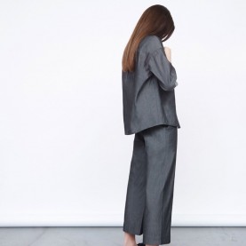 Oversized Coated Cotton Shirt | The Collaborative Store