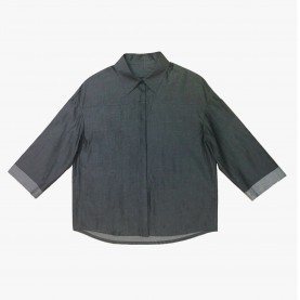 Oversized Coated Cotton Shirt | The Collaborative Store