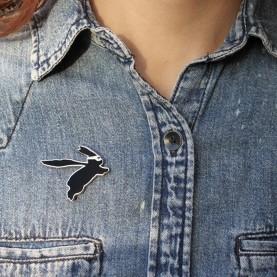 Superhero Rabbit Pin | The Collaborative Store