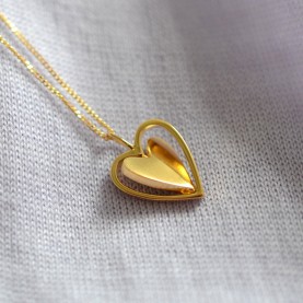 Spinning Around Heart Necklace | The Collaborative Store