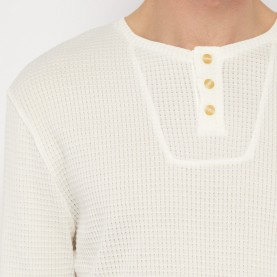 Waffle Effect Mako Cotton Top | The Collaborative Store