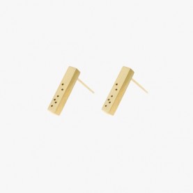 FLORA Bar Earrings 9ct Solid Gold | The Collaborative Store