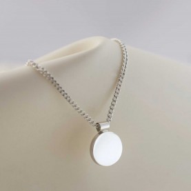 AMA Disc Silver Necklace | The Collaborative Store