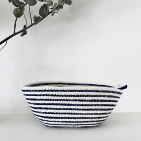 Small Striped Cotton Rope Basket (Exclusive) | The Collaborative Store