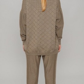 Luka Knitted Pants in Taupe | The Collaborative Store