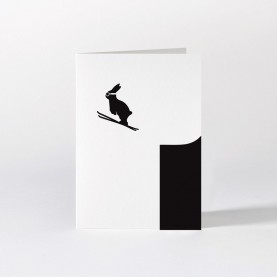 Ski Jumping Rabbit Card | The Collaborative Store