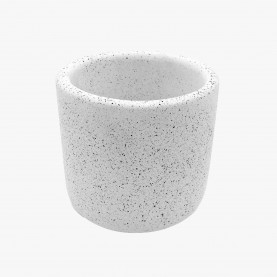 Medium Jesmonite Pot in White | The Collaborative Store