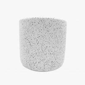 Medium Jesmonite Pot in White | The Collaborative Store