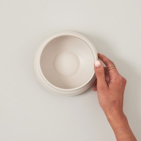 Matt Greige Ceramic Bowl | The Collaborative Store