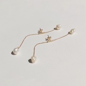 Twin Earrings With Rosebud Pearls | The Collaborative Store