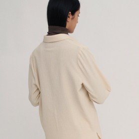 Pierre Organic Cotton Shirt in Ecru | The Collaborative Store