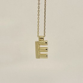 'A' 'C' 'E' Initial Pendant in Gold | The Collaborative Store