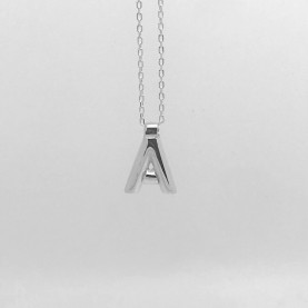 'A' 'C' 'E' 'S' Initial Pendant in Silver | The Collaborative Store