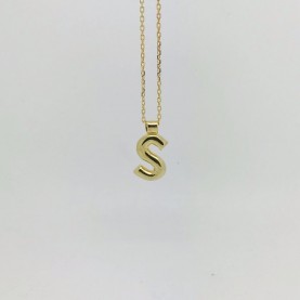 'J' 'O' 'R' 'S' Initial Pendant in Gold | The Collaborative Store