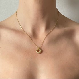 'J' 'O' 'R' 'S' Initial Pendant in Gold | The Collaborative Store