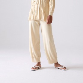 Dansu Knitted Trousers in Vanilla | The Collaborative Store