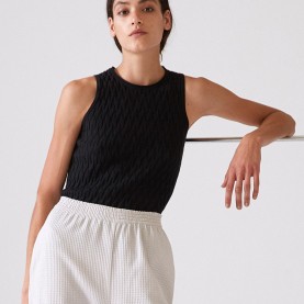 Sirkel Top in Black Cotton | The Collaborative Store