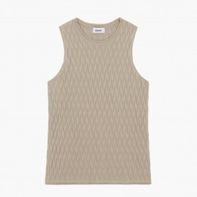 Sirkel Top in Taupe Cotton | The Collaborative Store