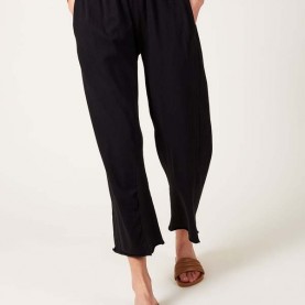 Easy Pants in Black Organic Cotton | The Collaborative Store