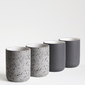 Coffee Cups - Set of 4 in Dark Grey | The Collaborative Store