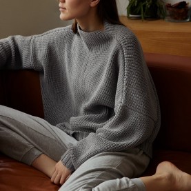 Laumes Oversized Merino Sweater in Grey | The Collaborative Store