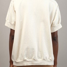 Oversized Short Sleeve Sweatshirt in Natural | The Collaborative Store