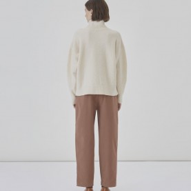 Bennett Cashmere Blend Sweater in Off White | The Collaborative Store