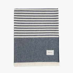 Levante Striped Recycled Cotton Throw | The Collaborative Store