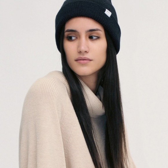 Fine Merino Ribbed Beanie Hat | The Collaborative Store