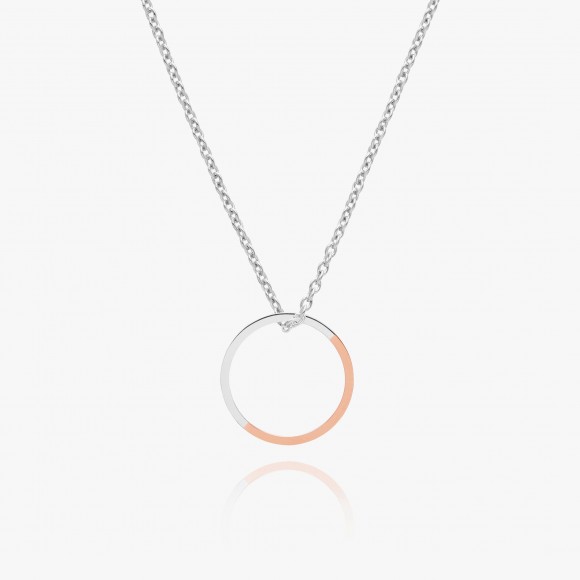 Two-Tone Circle Necklace | The Collaborative Store