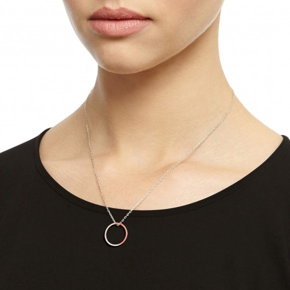 Two-Tone Circle Necklace | The Collaborative Store