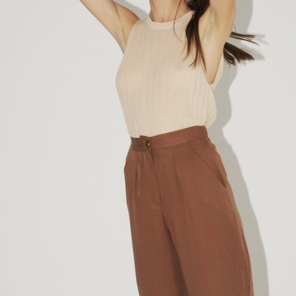 Rayder High Waist Cropped Trousers | The Collaborative Store