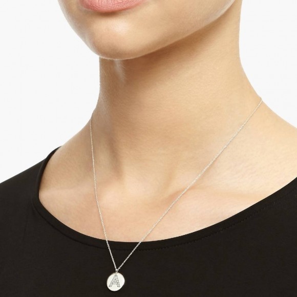 Facett Initial L Pendant - Silver | The Collaborative Store