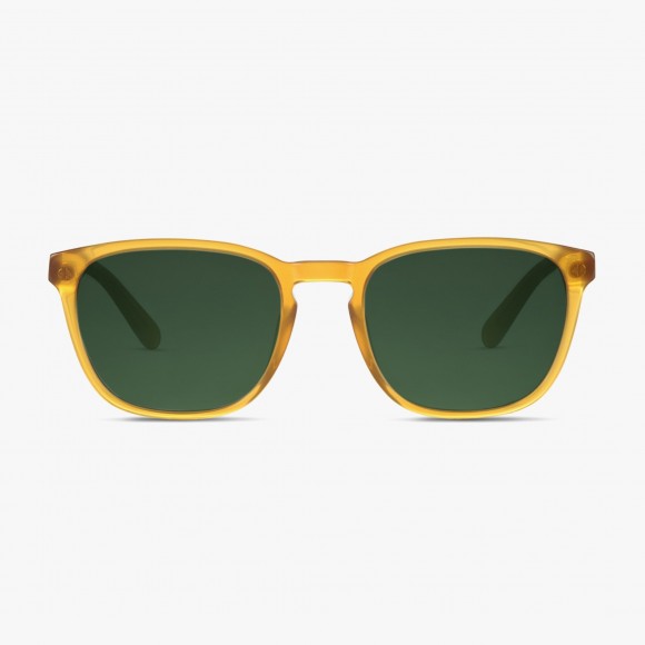 Bowery Amber Sunglasses with Green Lenses | The Collaborative Store