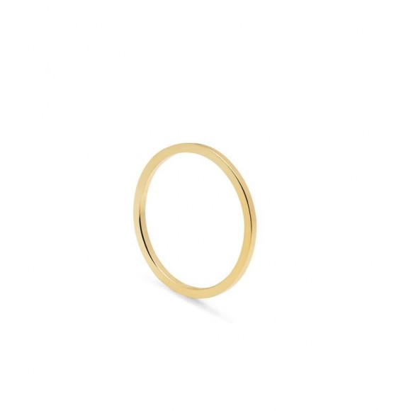 Skinny Square Gold Stacking Ring | The Collaborative Store