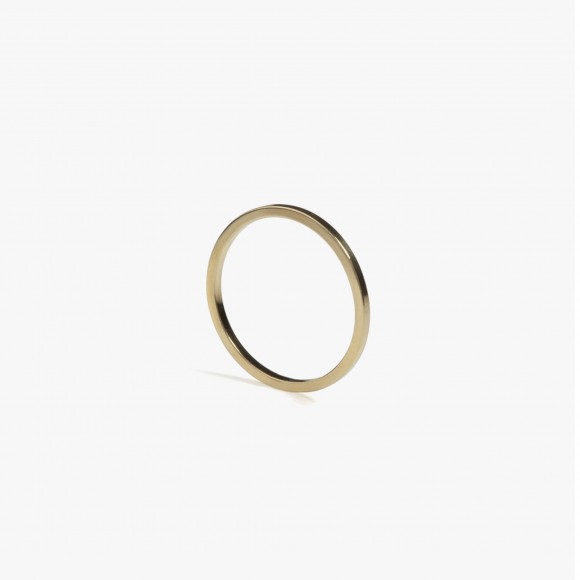 Skinny Square Gold Stacking Ring | The Collaborative Store